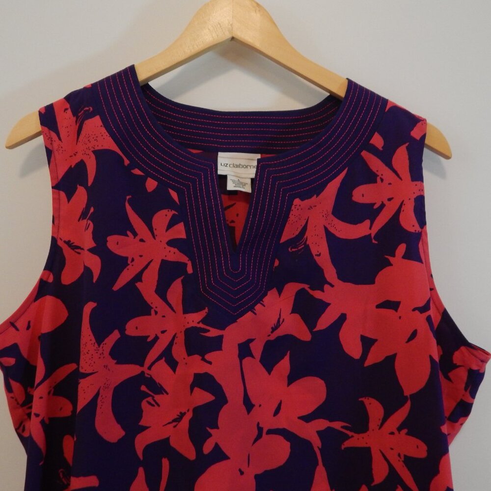 Liz Claiborne Hot Pink Blouse - Picture 2 of 4